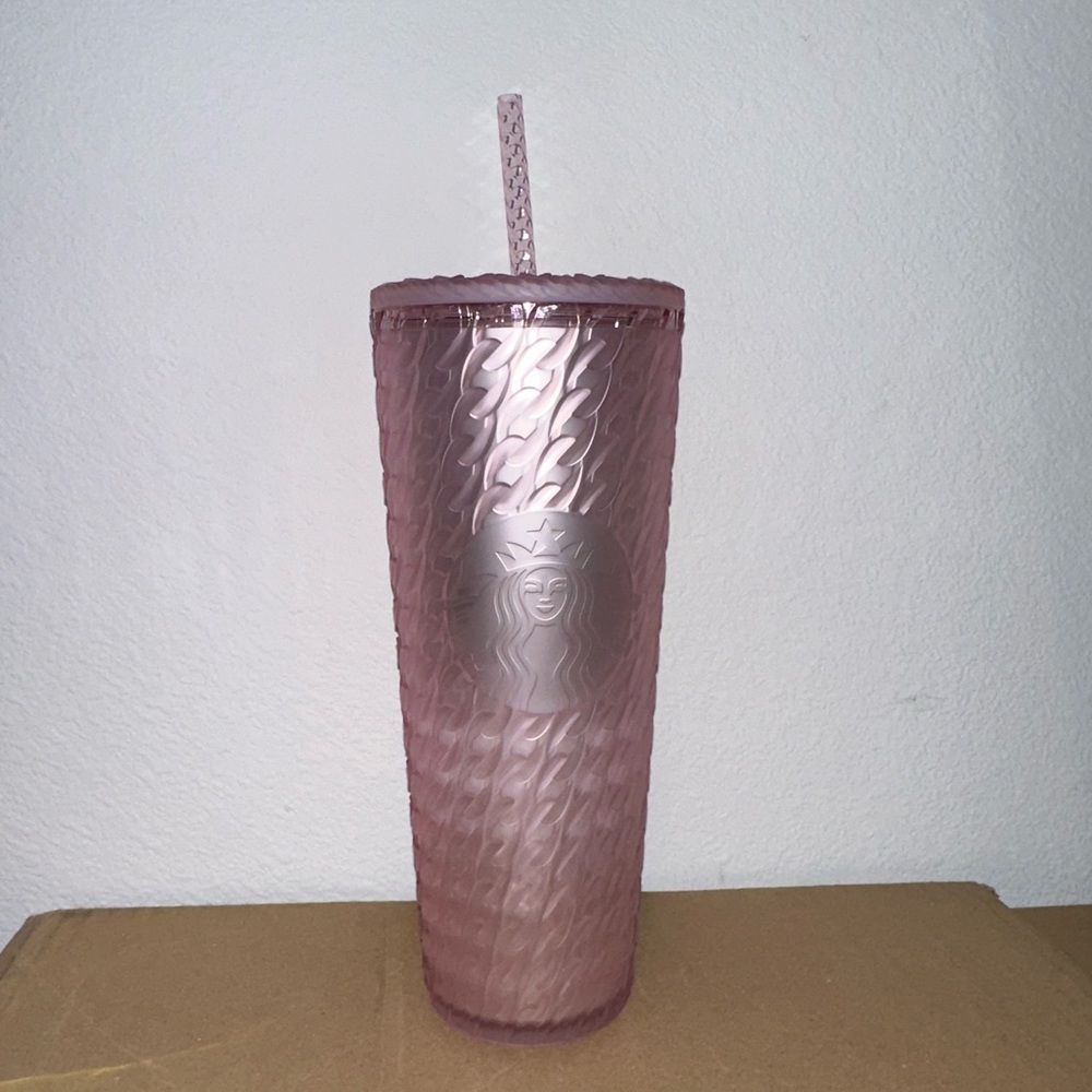 Starbucks- Pink Chain Soft Touch cold cup